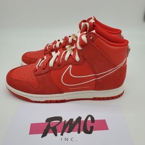 Nike Dunk High First Use University Red Sail